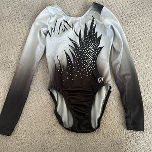 GK Black and Gray Gymnastics Leo